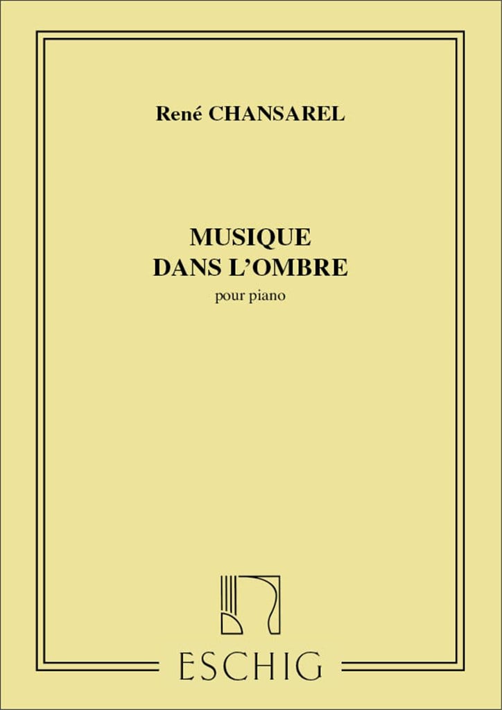 Musique Dans L'Ombre Pour Piano